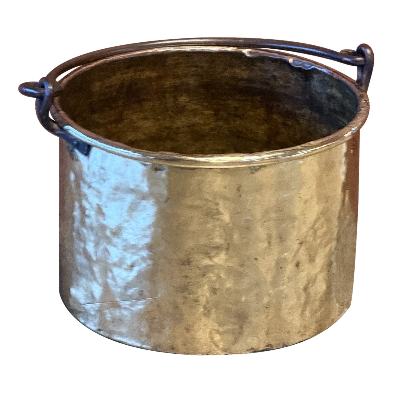 18th Century Antique Dutch Polished Brass Firewood Basket