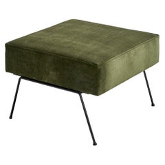 American Designer, Sgabello, Ferro, Velluto, USA, anni '50