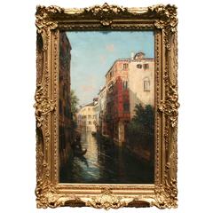 19th Century Oil Painting of Venice by Bernardo Hay