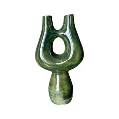 Porte-bougies en daim vert du 21e siècle par Busra Ozdemir, moderne, céramique