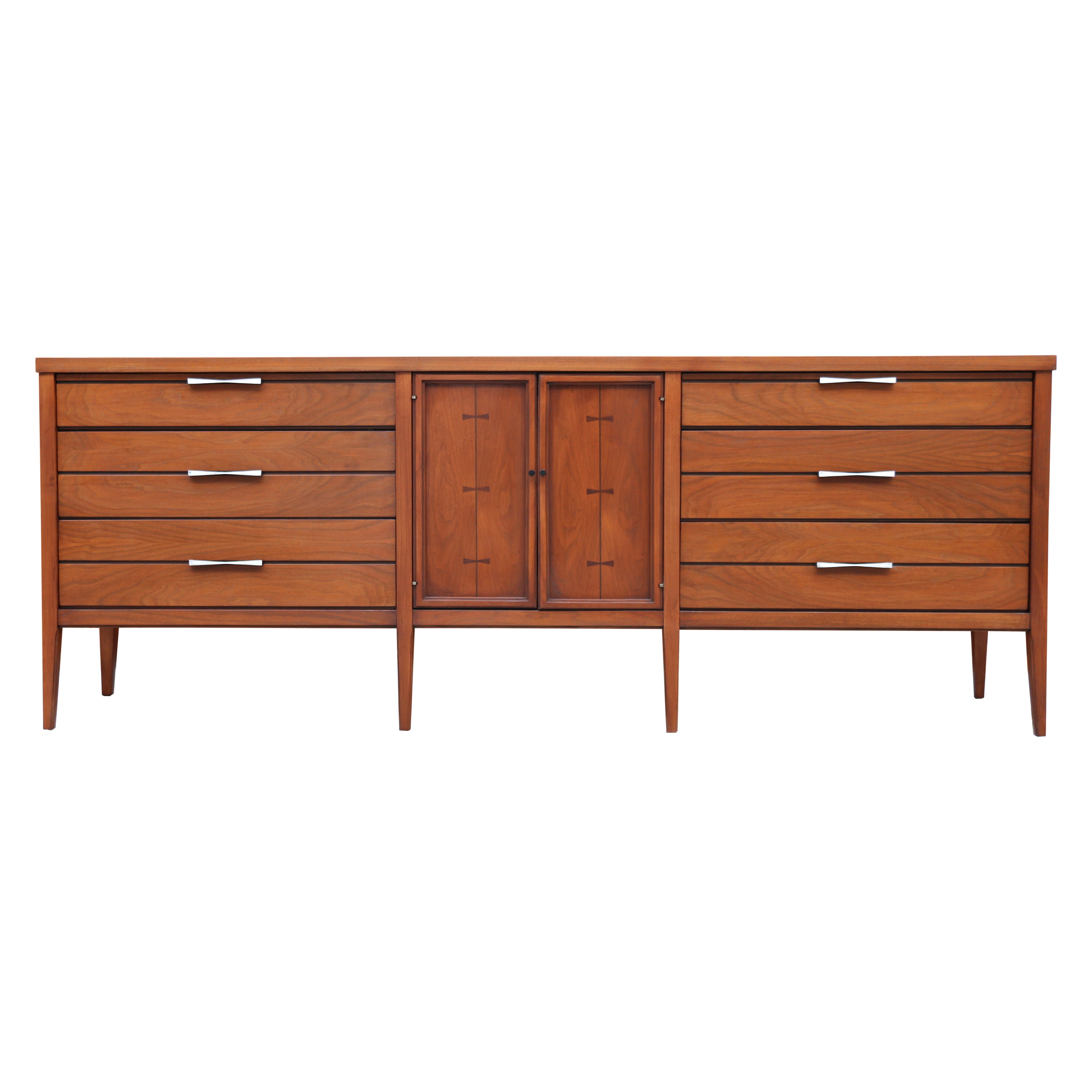 Mid-Century Modern Walnut Dresser by Lane