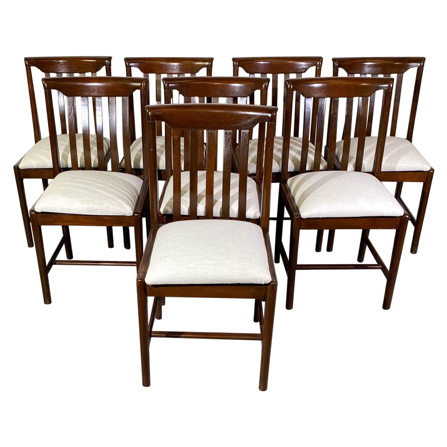 Chaises de salle à manger Mid-Century Set of 8