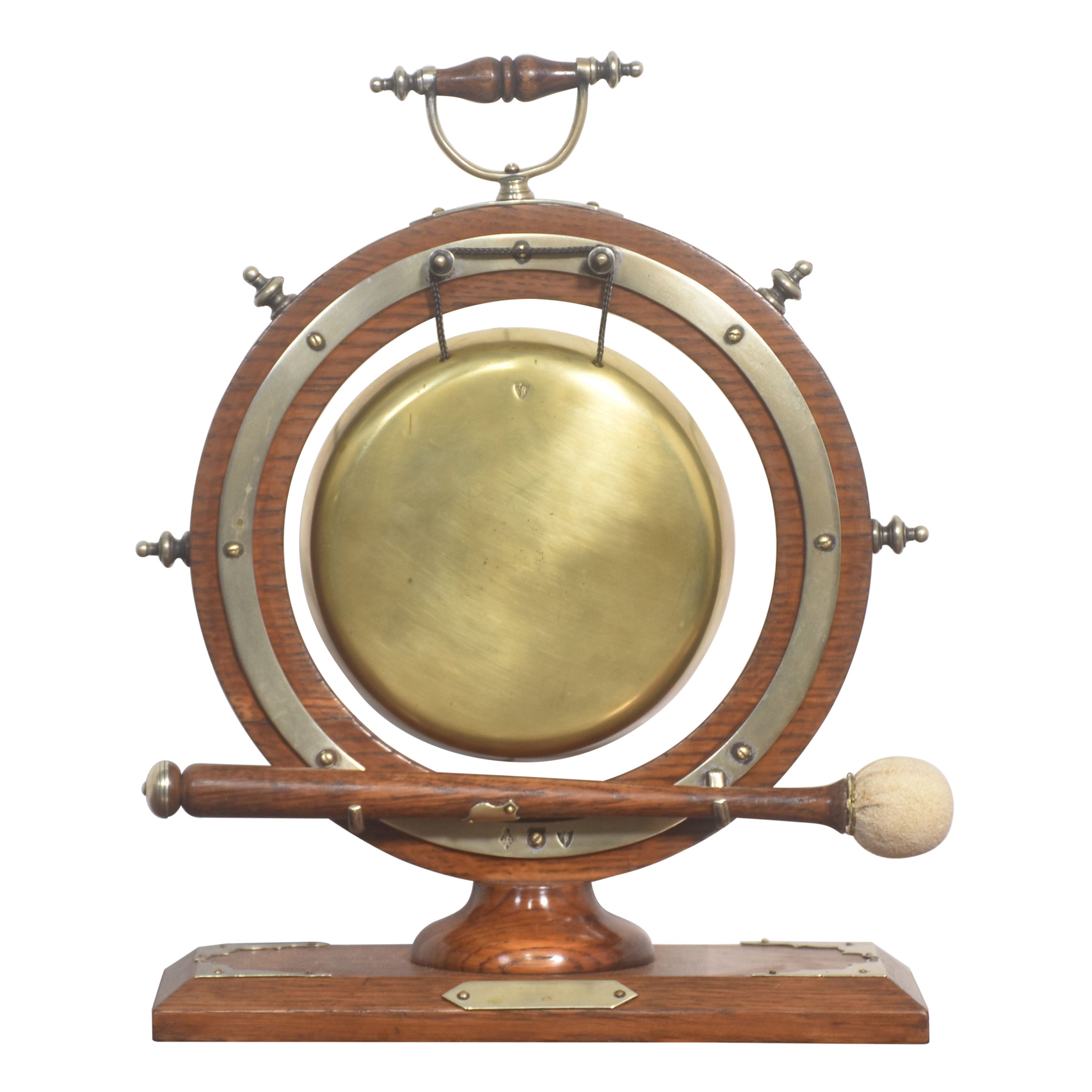 Oak framed nautical dinner gong