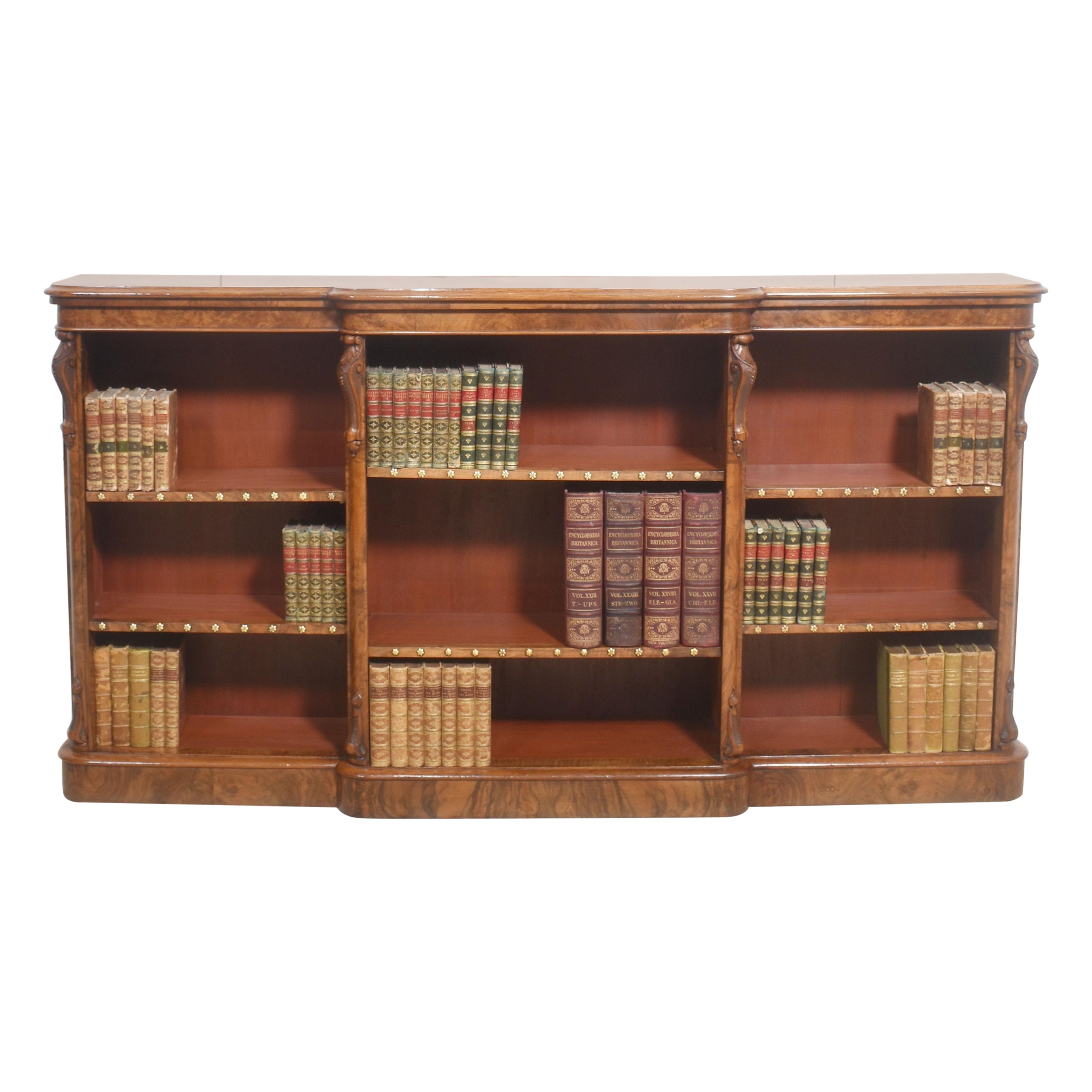 Gran librería abierta enana de nogal