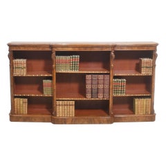 Gran librería abierta enana de nogal