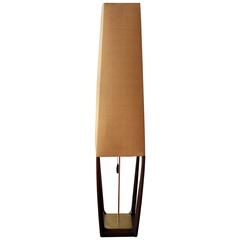 Modeline Sculptural Walnut Mid-Century Modern Floor Lamp