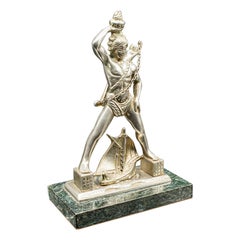 Statue de Colossus du Rhodes, grecque, ancienne figure maritime, Art déco