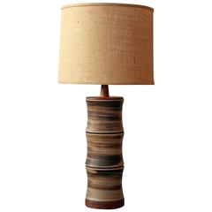 Vintage Martz Pottery Lamp by Gordon Martz for Marshall Studios