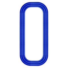 Espejo de cerámica contemporáneo "Elo 4" de Pani Jurek, 180 Azul cobalto