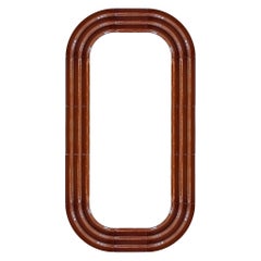 Contemporary Ceramic Mirror 'Elo 3' by Pani Jurek, 150-80 Brown