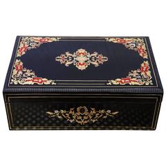 Splendid Writing Box Napoleon III of Three Materials, circa 1870