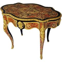 Louis XV Violin-Shaped Table with Boulle Inlays, circa 1870