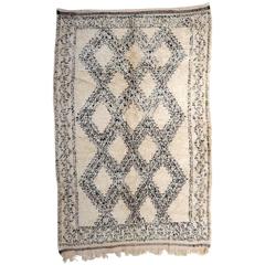 Vintage Beni Ourain Berber Moroccan Rug, circa 1970