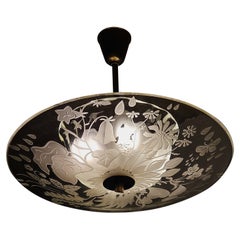 Ceiling light by Bo Notini for Glössner & Co, Sweden, 1940s