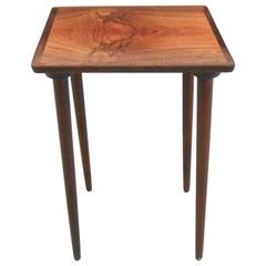 1960s Rosewood Side Table Danish Mid-Century Modern by Bramin H.W. Klein