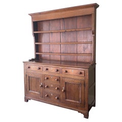 Early 19th Century Oak Welsh Hutch Cupboard