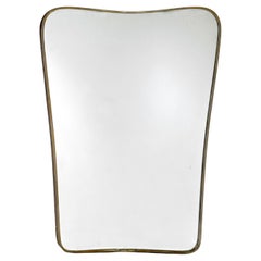 1950's Italian Brass Frame Mirror