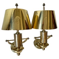 Paar nautische Bronze-Wandleuchter von Maison Charles. 2 Paare verfügbar