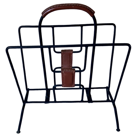 French Jacques Adnet Magazine Rack