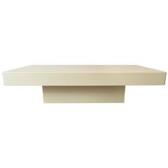 French Cream Lacquered Low Table