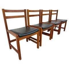 Sedie da pranzo in teak moderne svedesi del metà secolo - Set di 4