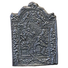 20th Century German 'John the Baptist' Fireback in Gothic Style