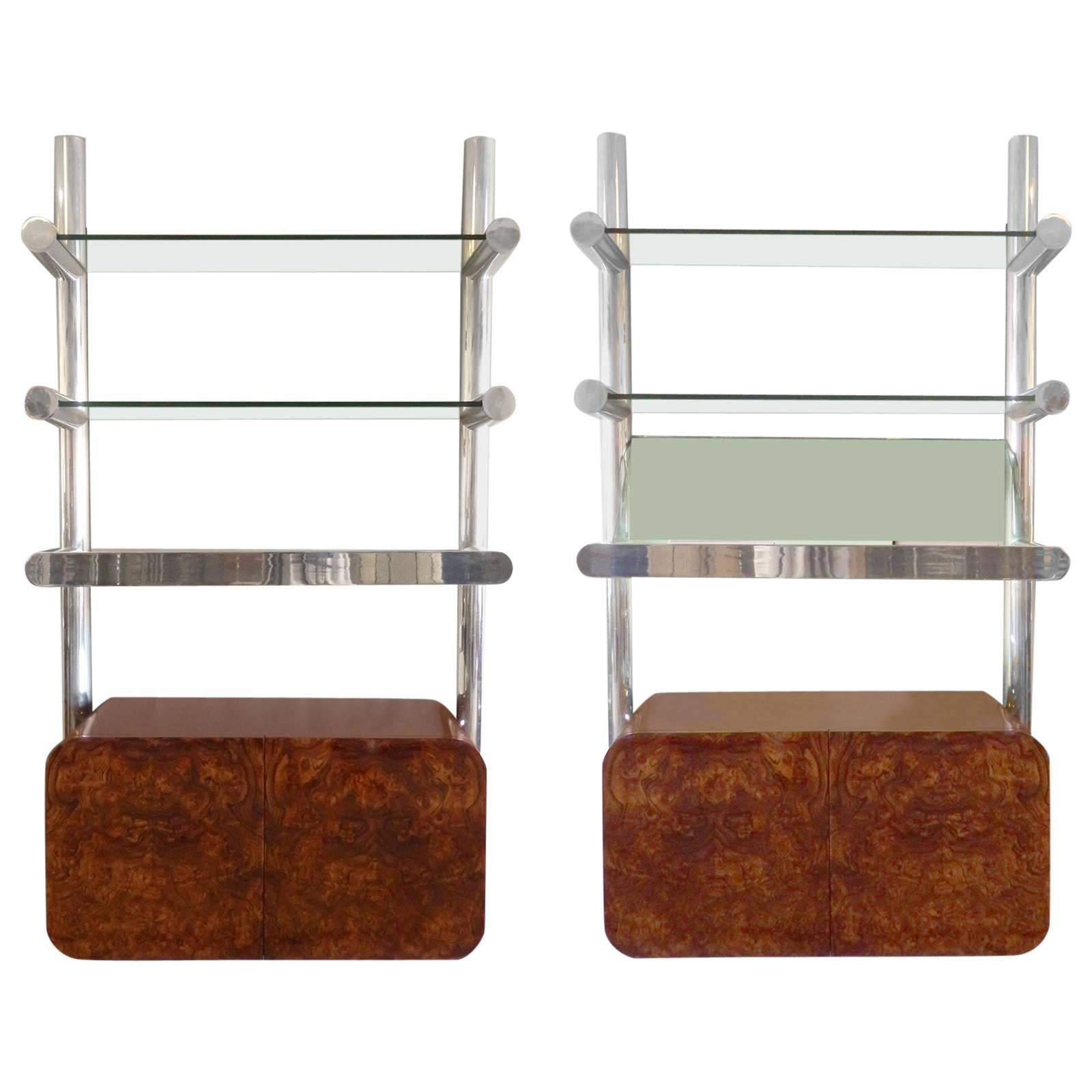 Pair of Janet Schweitzer for Pace Space Age Orba Shelf Systems