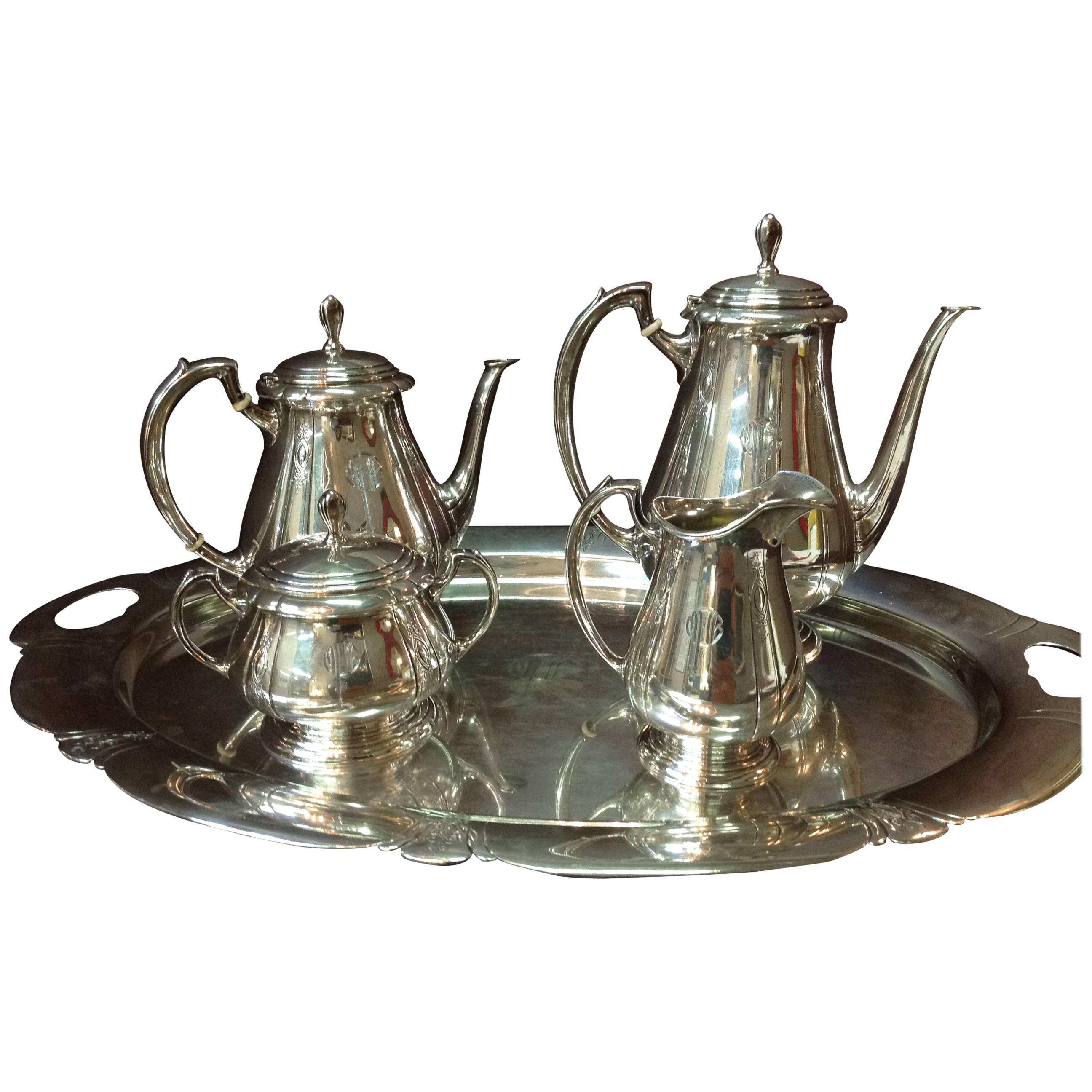 Lady Diana by Towle Sterling Five Piece Silver Service