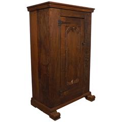 Antique Late 17th or Early 18th Century Rustic Shelved Storage Cabinet