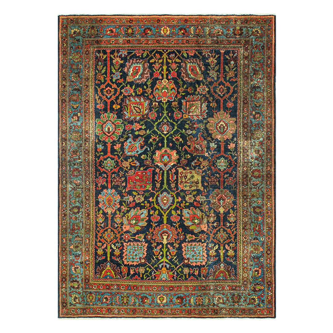 Late 19th-Century W. Persian Bijar Carpet ( 4' 9" x 7' - 145 x 213 )