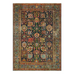 Persischer Bijar-Teppich aus dem späten 19. Jahrhundert ( 4' 9" x 7' - 145 x 213 )