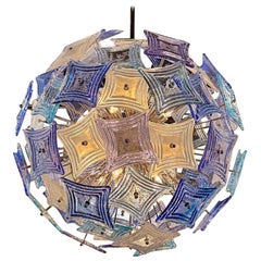 Modern Custom Multi-Colored Murano Sputnik Chandelier