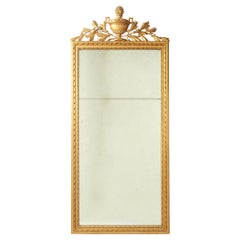 Stile Luigi XVI  Specchio da parete sospeso Giltwood Mantel