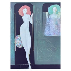 Leonor Fini , Vesper express, rare print on paper