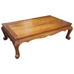 Early 20th Century Large Elm Chinese Low Table
