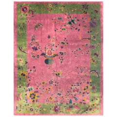 Art Déco chino de los años 20  Alfombra ( 8'9" x 11'4" )