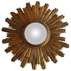 Gilded Wooden Sunburst Mirror 5