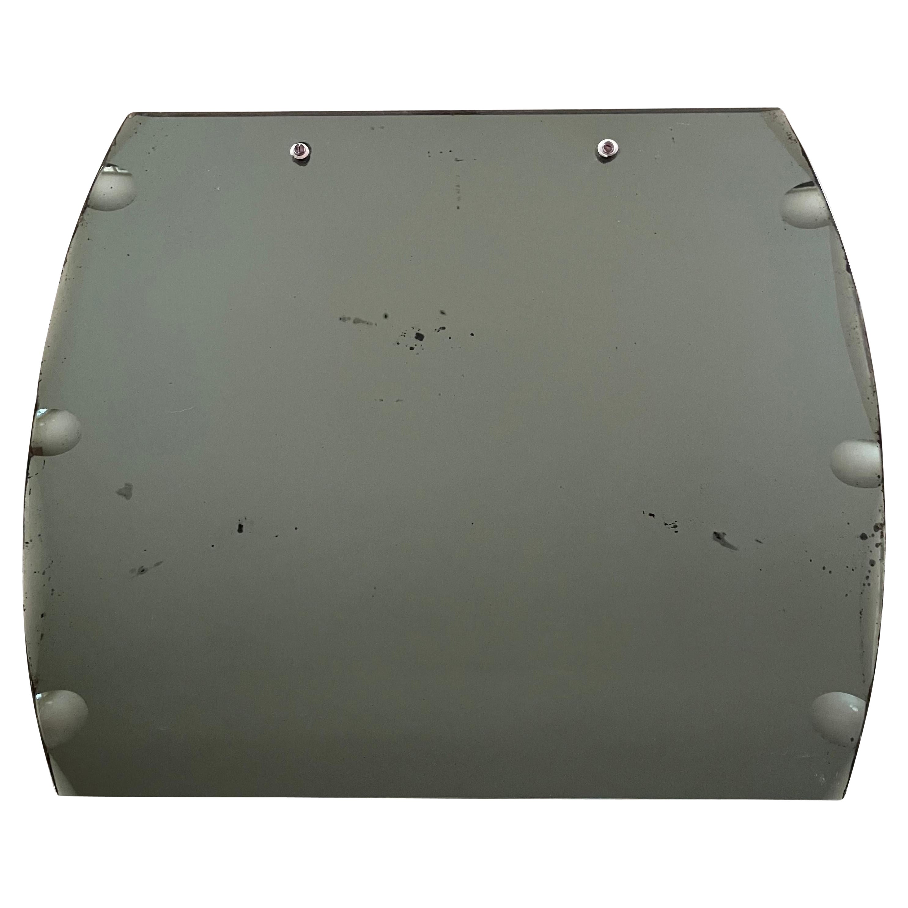 Miroir bouclier de Murano vert