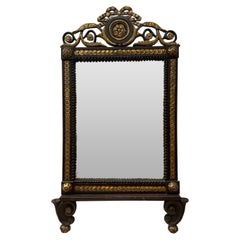 19th Century Italian Painted Giltwood Mirror