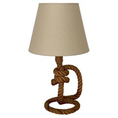 Audoux Minet French Rope Table Lamp - Rewired for US