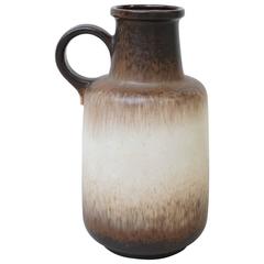 Large West Germany Floor Vase in Brown by Scheurich, 408-40 Keramik Pottery