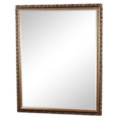 Antique Large, Ornate, Gilt Framed, Beveled Wall Mirror