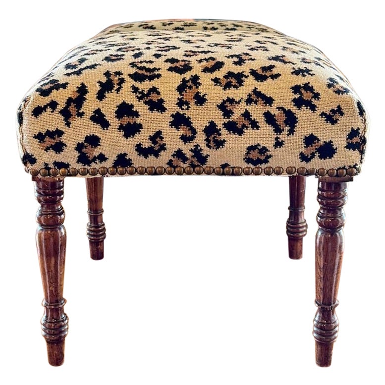 Early 20th Century French Walnut Footstool