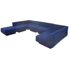 Fabulous Seven-Piece Signed Harvey Probber 'Cubo' Sectional Sofa