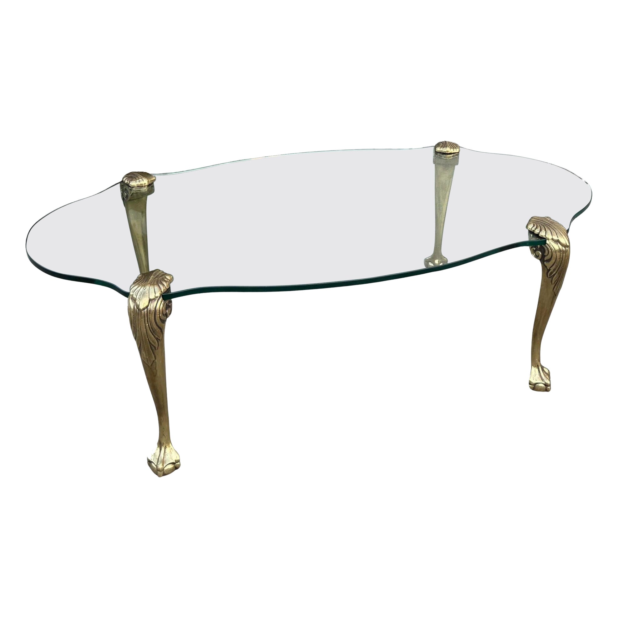 Table Cocktail Tables en verre, The Claw and Ball, du milieu du siècle dernier en vente