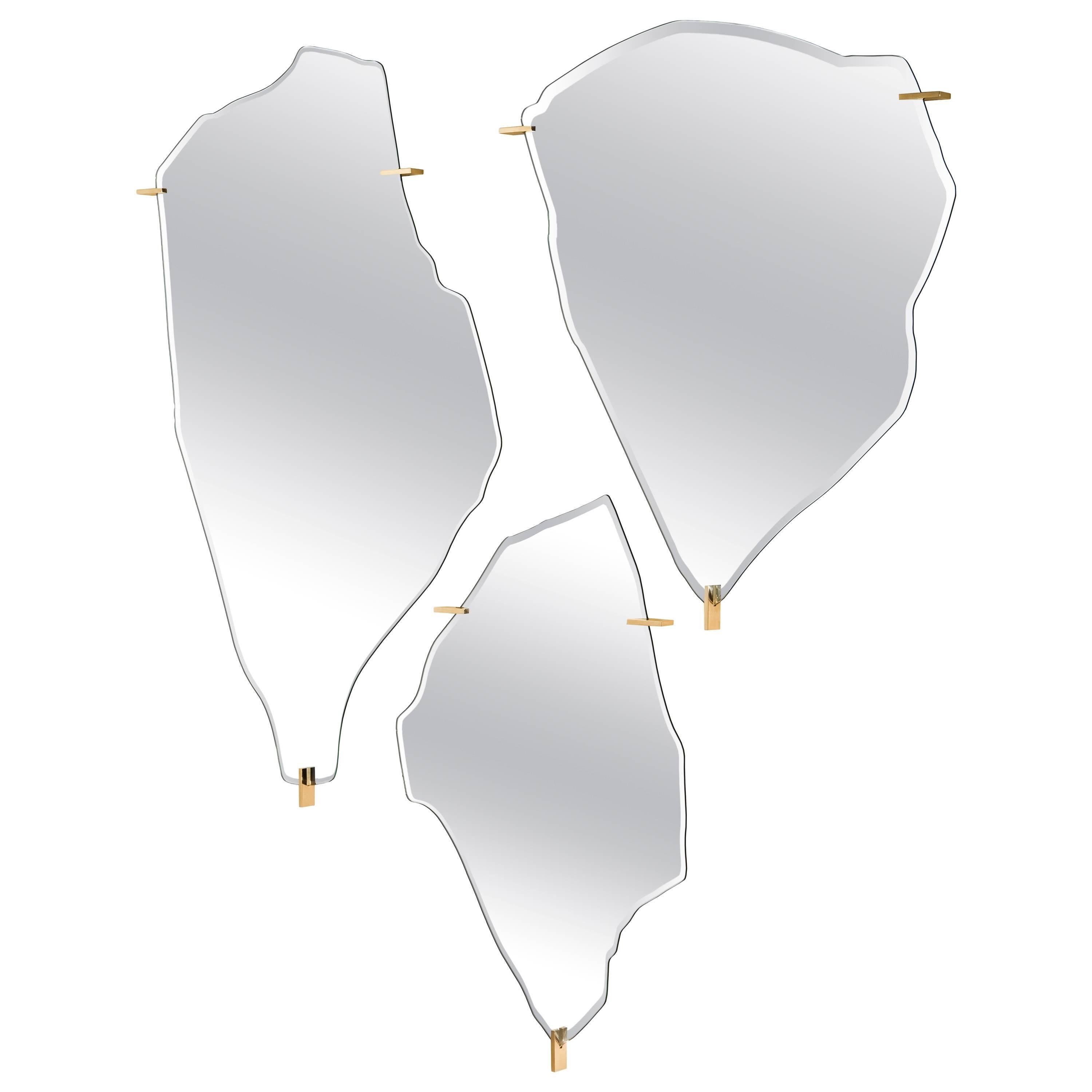 Set ""Archipelago" aus drei Spiegeln, entworfen von Fredrikson Stallard für Driade im Angebot