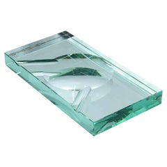 Vintage Glass Ashtray, Italy, 1970s