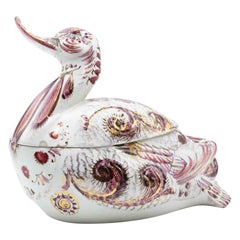 Vintage Duck Shaped Tureen by Ceramiche Mancioli, Italy, 1970s