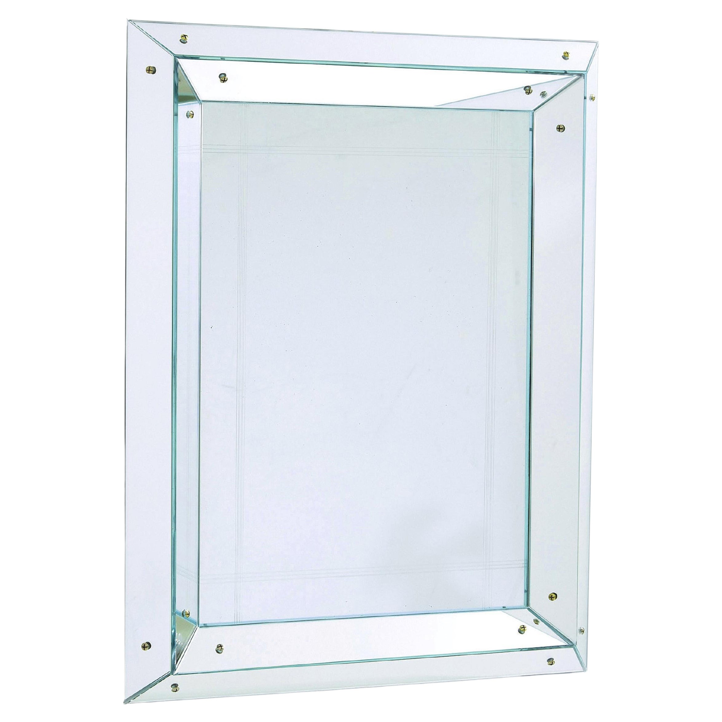 Jacques Adnet large Art deco parclose mirror 1947