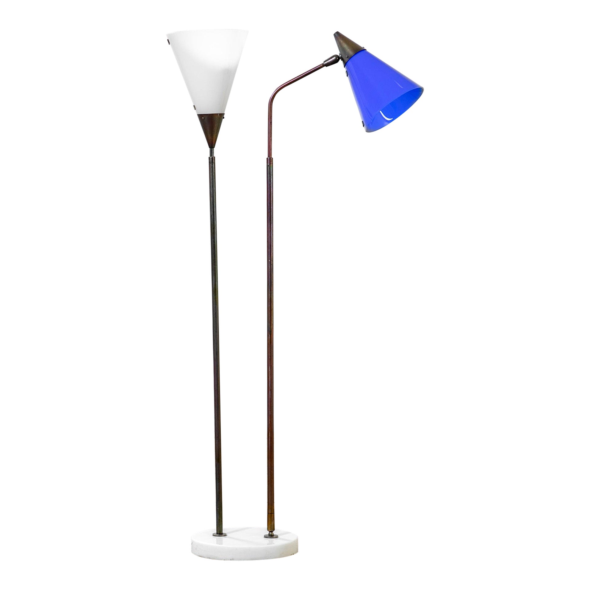 20th Century, Giuseppe Ostuni for Oluce Floor Lamp